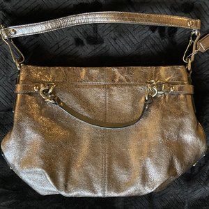 Coach shimmery metallic purse